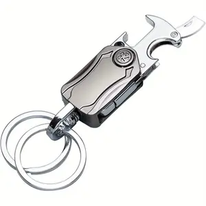 key chain, keychain clip, Universal Key Fob Keychain Holder for Men and Women, 360 Degree Rotatable, Bottle Opener, Carabiner Car Key Chains.