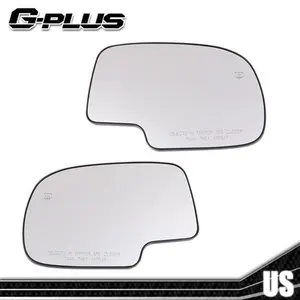 Fit For Chevy Silverado GMC Yukon Avalanche Mirror Glass Power Heated LH RH Pair