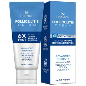 Hermon Folliculitis Treatment Cream: Effective Treatment for Folliculitis Scalp Face and Body 100g Haircare Organic