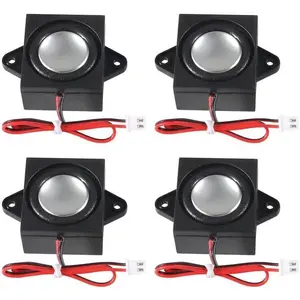 4 PCS 4 Ohm 3 Watt Mini Speaker 4ohm 3w Loundspeaker Micro Speaker for Arduino with11mm Line Length JST-PH2.0mm-2 pin Terminal for Small Electronic Projects Advertising Machines LCD TV Monitors