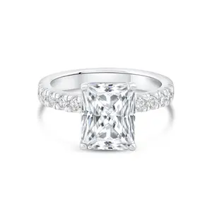 The Kylie | Modern Gents 925 Sterling Silver Radiant Cut Ring | Everyday Statement Jewelry