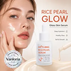 Rice Pearl Glow Serum – Face Glow Serum, Glass Skin Hydrating Moisturizing Serum for Deep Moisture & Healthy Glow, Korean Skincare 30ml