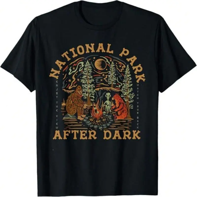 Women's Short-Sleeve National Park After Dark Graphic T-Shirt - Light, Animal-Theme, Everyday Sports & Outdoor Top