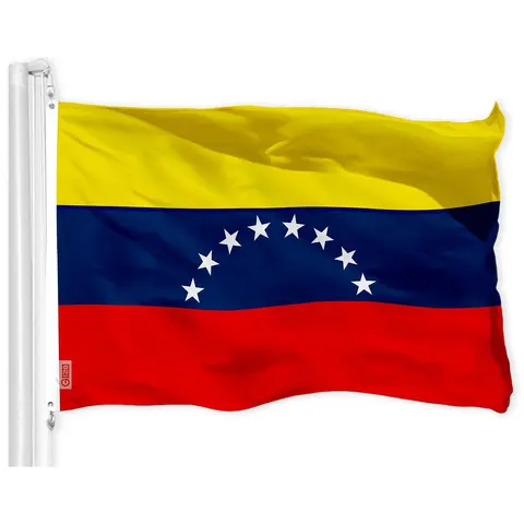 G128 Venezuela Venezuelan Flag | 3x5 feet | Printed 150D - Indoor/Outdoor, Vibrant Colors, Brass Grommets, Quality Polyester, Much Thicker More Durable Than 100D 75D Polyester