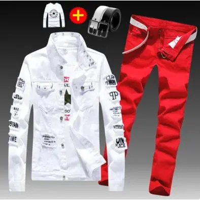 8892white/Red pants