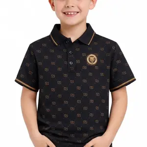Kids Polo 95% Cotton/5% Spandex Top for Children Comfortable Material