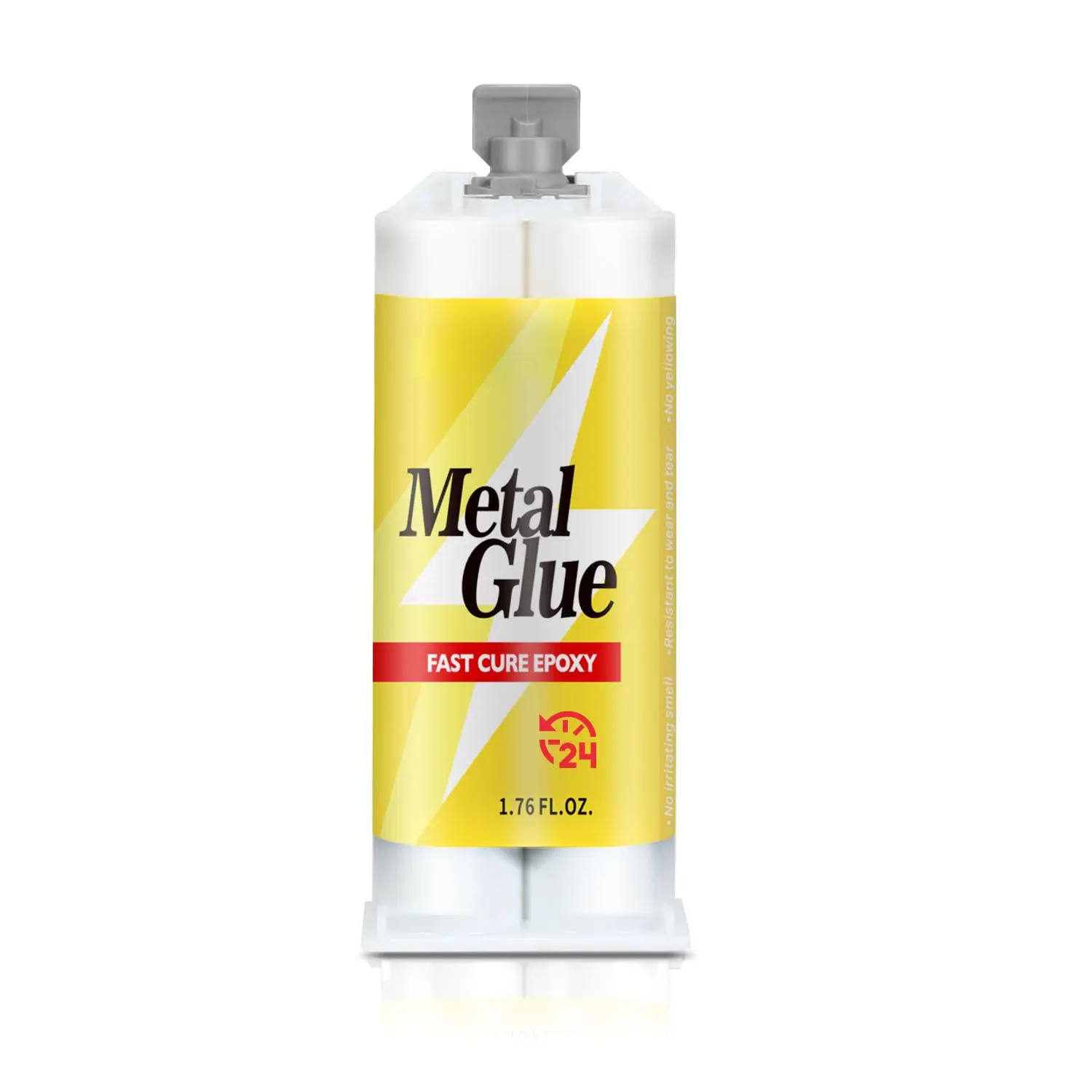 Metal Glue, Heavy Duty Waterproof Epoxy Adhesive, Glue for Bonding Repair Metals, Aluminum, Steel, Wood, Plastic - Industrial Strength, Fast Curing Liquid Weld 1.76 oz