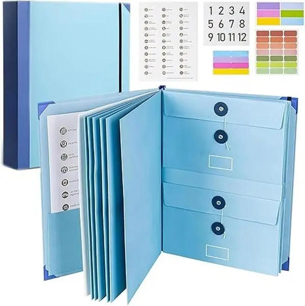 2026 New The Life Book Document Organizer - Binder for Important Documents, in Case i Die Binder, in Case i Go Binders, End of Life Organizer Paper File Folio Organizer with Labels
