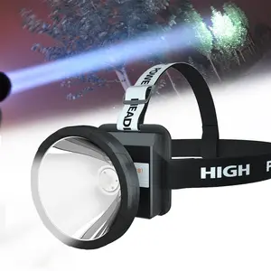 ODEAR High Lumen Headlamp High Power Rechargeable LED Headlight Outdoor gear for Mining Camping Hiking Fishing