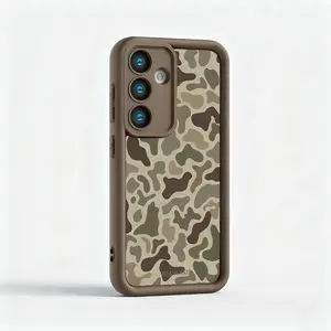 Camo Pattern Galaxy S25 Ultra Case Sika Deer Shockproof Soft Rubber Cover for Samsung S24 S23 S22 S21 FE Plus Note 20 A13 A14 A15 A16 A17 A33 A34 A35 A36 A52 A53 A54 5G Gifts for Hunter Outdoor Enthusiast