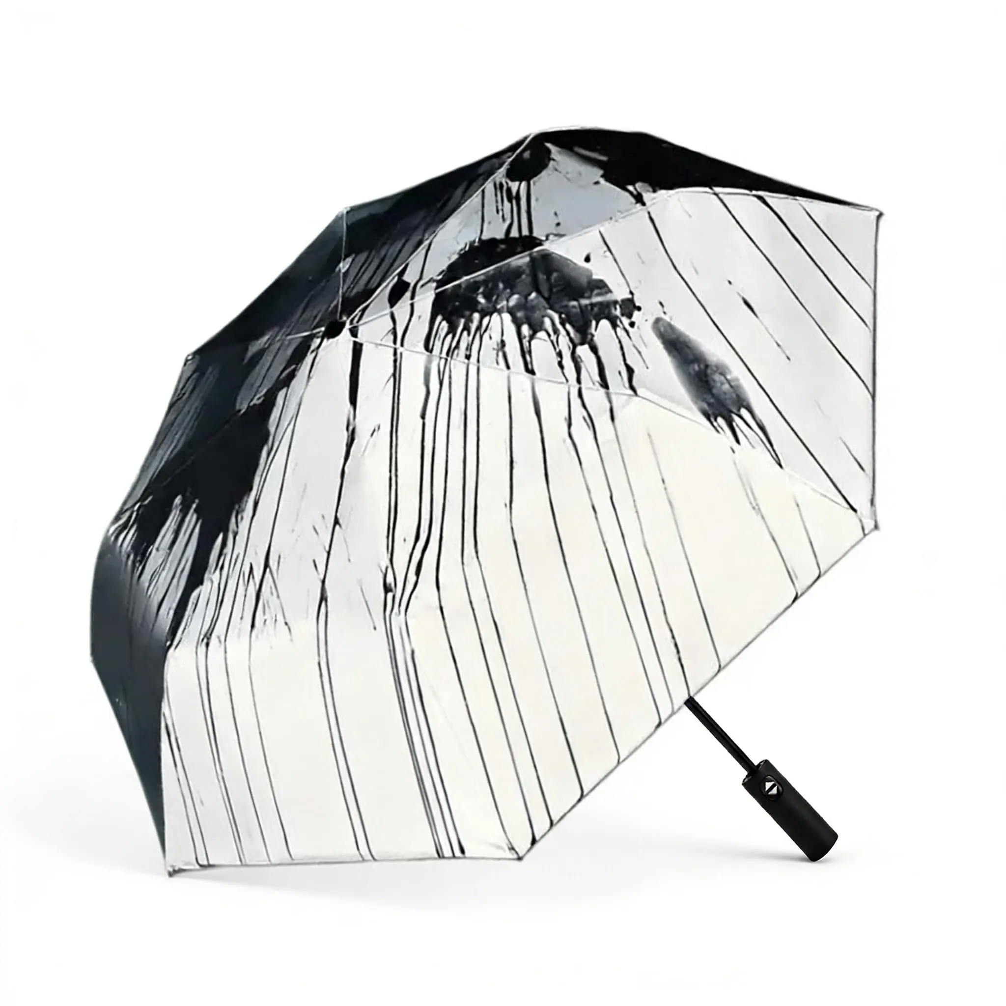 Rain Activated Color Changing Travel Umbrella, Compact Mini Windproof Portable with Reflective Night Safety, Small Travel Size for Rain & Sun UV Protection for Women and Men