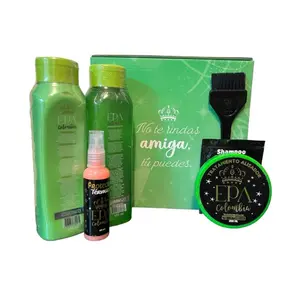 EPA Colombia Mini Combo Green Keratin 6 Pack Shampoo Conditioner Hair Treatment Set