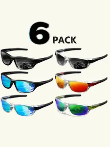 Unisex Fashionable Oval Frame Sunglasses, Trendy Casual Sunglasses for Everyday Use, Fashion Accessories for Outdoor Activities