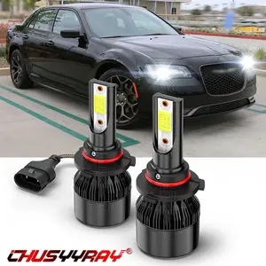 For Chrysler 300 2016 2017 2018 2019 2020 2021 - 2pcs 9005 Front LED Headlights Bulbs High/Low Beam