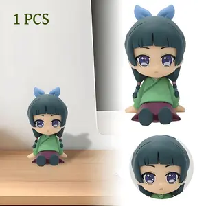 Cute Sitting Anime Character Statue, Super Adorable Desk Decor, Essential Style, Perfect for Fans and Collectors