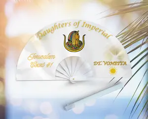 Daughters of Imperial  - Large Custom Clacking Fan Personalized Hand Fan for Events Parties Performances and More