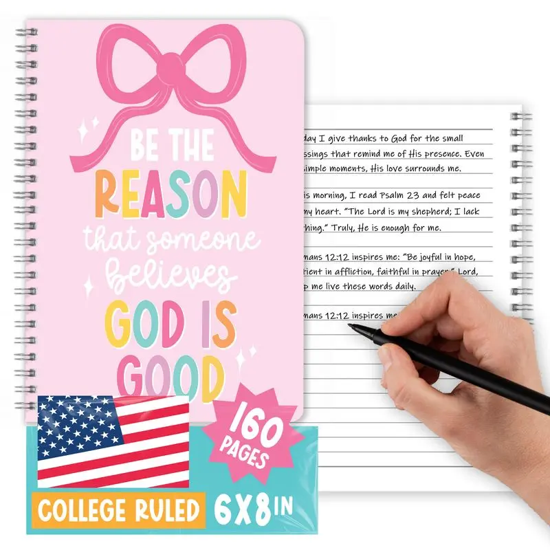 Christian Journals for Women - Bible Journaling, Daily Scripture Notebook, Religious Journal for Church Notes, Inspirational Chalkboard Journal, Weekly Prayer and Bible Study Journal