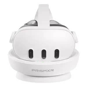 PRISMXR Carina D1 Magnetic Charging Dock for Meta Quest 3, Drop-and-Charge Dock with Flexible Magnetic Pin Design, 30W Fast Charging, Space-Saving Design (Includes Charger)