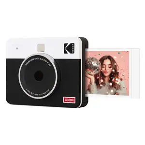 KODAK Mini Shot 3 Retro 4PASS 2-in-1 Instant Digital Camera and Photo Printer (3x3 inches) + 38 Sheets Cartridge Bundle Device