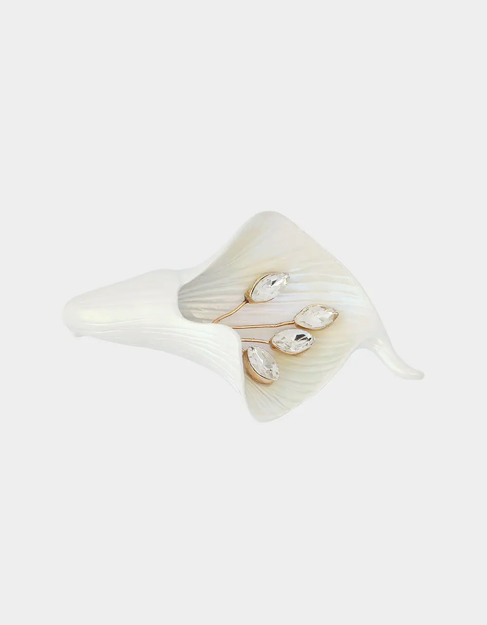 CALLA LILY BROOCH WHITE
