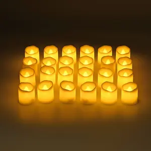 Livmore Set of 24 pcs Candle with Warm Lights