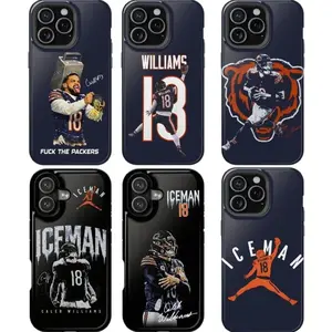Chicago Flyers player Caleb "Iceman" Williams phone case | Football phone case | Sports fan gift | Compatible with iPhone 17/16/15/14/13/12/11 Pro Max/Plus and Samsung Galaxy S23FE/22/23/24/25