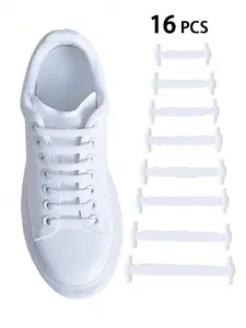 Random Color Silicone No Tie Shoelaces, Elastic Shoelaces, Secure Lace Up, Casual Shoes, Sports Shoes Shoelaces, Shoe Laces For Sneakers No Tie, Shoes Accessories for Women & Men, Footwear Lace, Shoe Strings No Tie