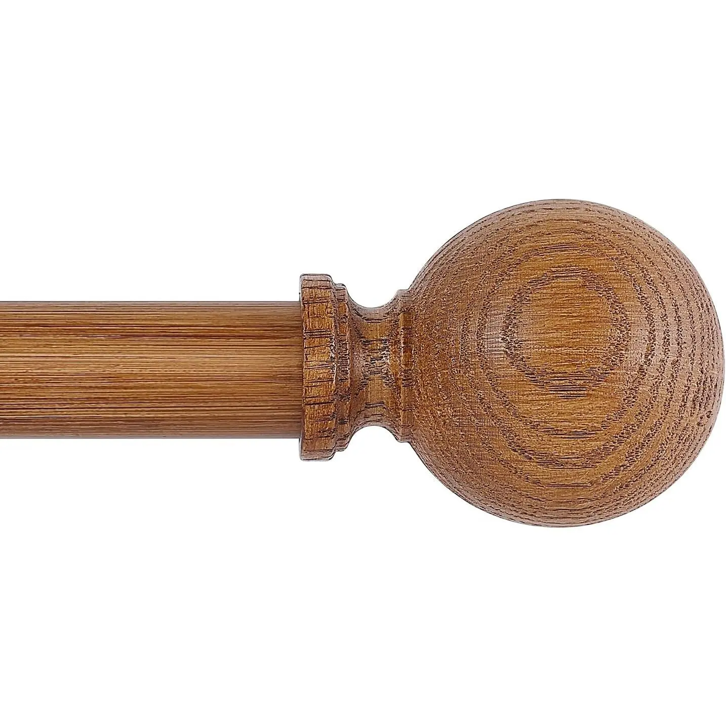 Adjustable Extra Long Curtain Rods - 120 to 240Inch (10-20ft), Farmhouse Rustic Boho Style, Heavy Duty Wooden Rods