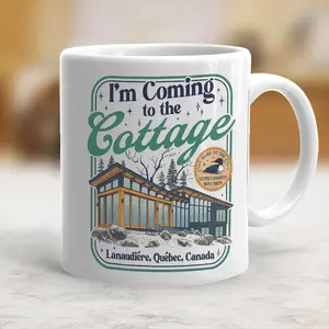 I'm Coming to the Cottage Mug, Heated Rivalry Inspired Connor Ilya Gift, Hollander Rozanov Merch, Hockey Team Coffee Mugs - hck10040
