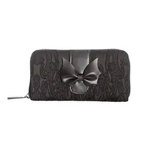 Damask Bat Bow Wallet