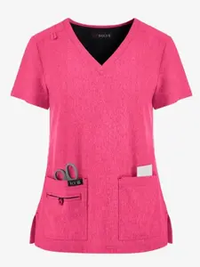 koi Basics Becca Women's 4-Pocket STRETCH V-Neck Scrub Top