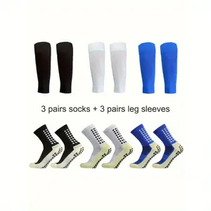 Women's 6-Pair High-Performance Activewear Athletic Socks - Ultra-Breathable Grip Socks with Anti-Slip Silicone Grip for Football, Soccer, Outdoor Adventures