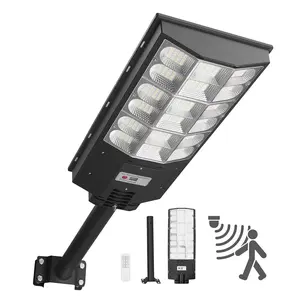 VEVOR 12000W Solar Street Light Outdoor, Summervibes,Summervibes, 900000LM, Commercial Parking Lot Light Dusk to Dawn, LED Flood Security Lamp with Motion Sensor, IP65 Waterproof Wide Angle Outdoor Lighting, for Driveway Yard