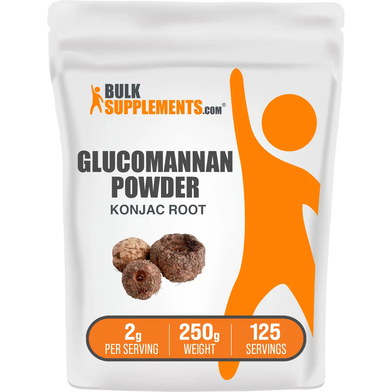 BulkSupplements Glucomannan Konjac Root Powder - Dietary Fiber, Gluten Free - Digestive Support, Gut Health - 250g, 2g per Serving BulkSupplements Glucomannan Konjac Root Powder - Dietary Fiber, Gluten Free - Digestive Support, Gut Health - 250g, 2g per Serving