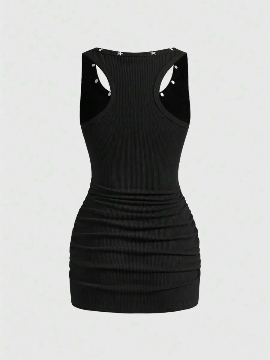 Street Life Women's PUNK Music Festival Star Print Mini Dress