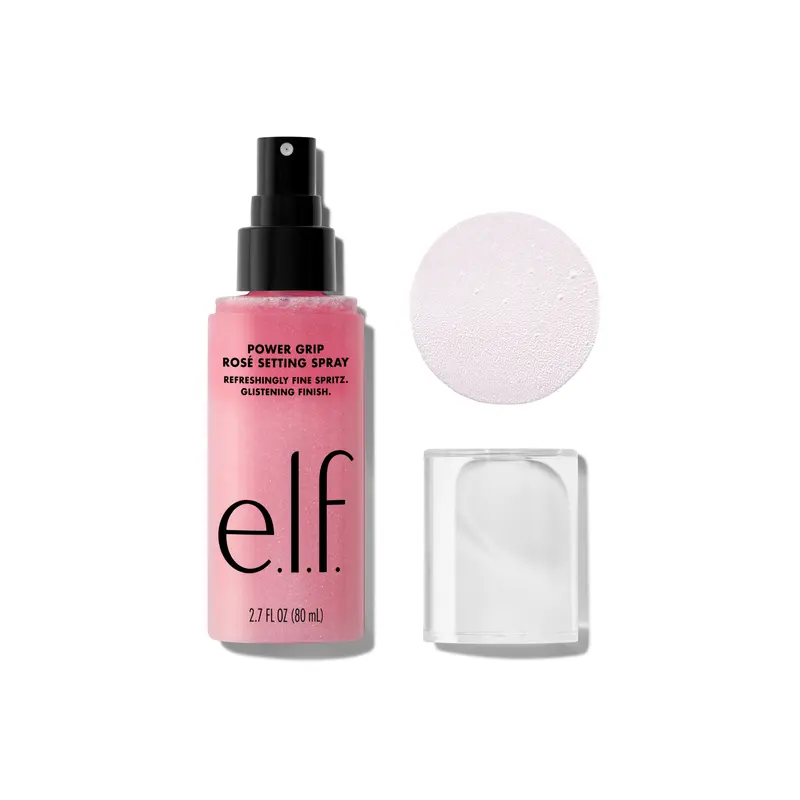 e.l.f. Power Grip Rosé Makeup Setting Spray, Cosmetic Long-Lasting Fixing Spray for Makeup Locking