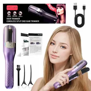 Hair Edge Control Trimmer, 1 Count Multifunctional Hair Clipper & Brush & Charging Cable, Portable Diffuser Hair Trimmer for Men & Women, Hair Styling Kit Hair Styler, Hair Waver Crimper