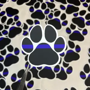 Police Paw Vinyl Sticker