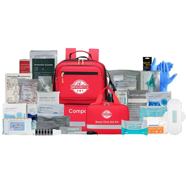 SAFECASTLE Emergency Tactical Kit for Hurricane, Flood, Earthquake, Tsunamis