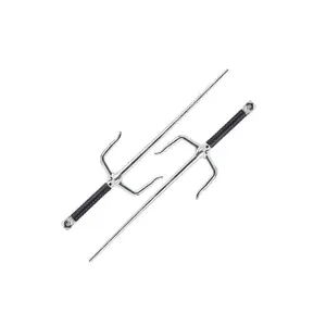 Ninja Sais - Black/Silver - Plastic - Costume Accessory - Weapon Prop