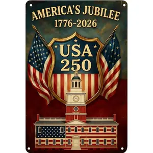 Celebrate Two Hundred Fifty Years of Liberty with Revolutionary Flags and Heroes Perfect for Patriotic Displays and Living Room Decor 2D Artistic Wall Art