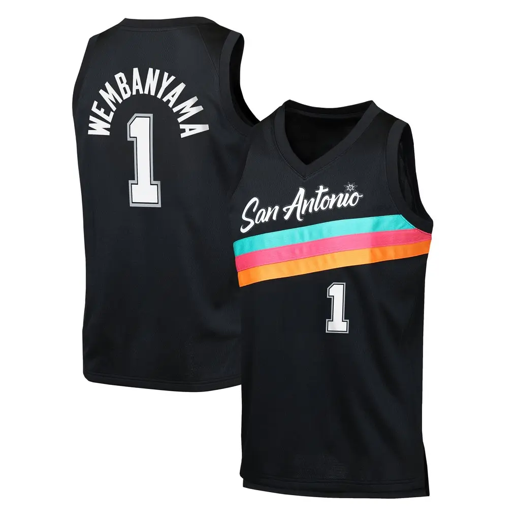 Men's Black Basketball Jersey #1, Lightweight Breathable Mesh Performance Tank Top, Athletic Streetwear for Basketball, Gym & Outdoor Sports, Retro Fiesta Stripe Sleeveless Sports Top, Perfect Gift for Men & Women Basketball Fans