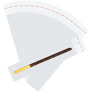 220 count 2x10 Inch Self-Sealing Clear Cellophane Bags, Resealable Plastic Pretzel Rod Bags for Candy, Cookies, , , Party Favors & Small Product Packaging