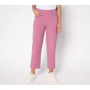 QVC Women's Petite All-Stretch Twill Straight-Leg Ankle Pants, Womenswear with Traditional Style, Elastic Fabric for Comfortable Wear You'll Love
