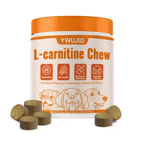 Dog Nutrition Supplement - Soft Chews Containing L-Carnitine, providing daily health and nutritional support for active dogs.