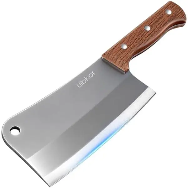7 Inch Non-Slip Handle Meat Cleaver Heavy Duty Bone Chopper Knife