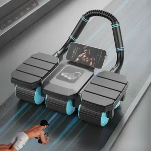 Automatic Rebound Abdominal Wheel Roller, 6-wheel Design Abdominal Wheel Roller, Workout Equipment for Home Gym, Home Workout, Core Workouts, Abdominal Training Equipment