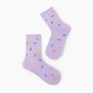Cider [3 colors, One Size] Graphic Crew Socks