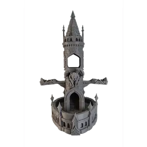 The Gargoyle's Roost Dice Tower – Kinetic Dice Roller for Tabletop RPGs – Interactive D&D Gaming Prop – 3D Printed Accessory