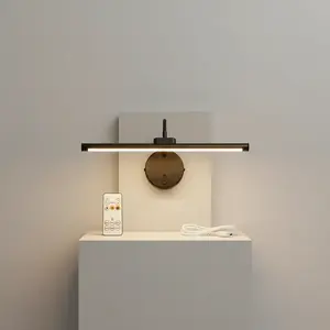 Remote-Controlled Picture Light, USB Rechargeable Wall Lamp, Adjustable Brightness and Timer Metal Art Light, Home Decor Light for Displaying Artwork on Walls and in Galleries